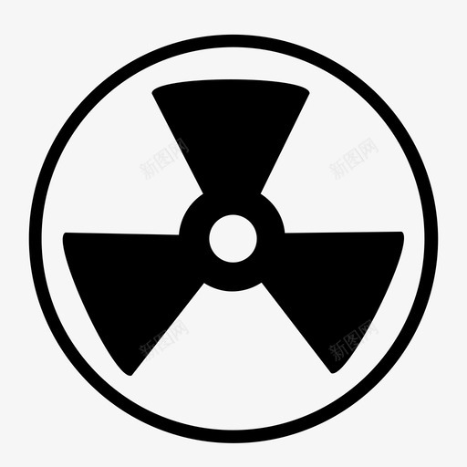 放射性危险风扇图标svg_新图网 https://ixintu.com 危险 放射性 有毒 警告 风扇