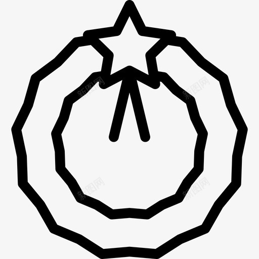 圣诞皇冠形状圣诞节轮廓图标svg_新图网 https://ixintu.com 圣诞皇冠 圣诞节轮廓 形状