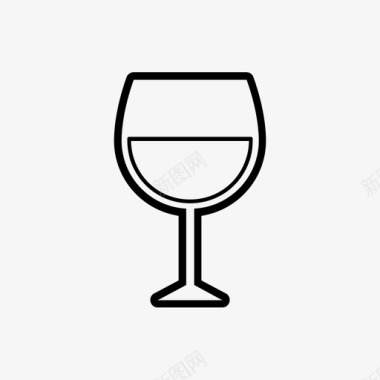 酒饮料玻璃杯图标图标