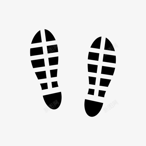 鞋印脚印鞋底图标svg_新图网 https://ixintu.com 台阶 脚印 鞋印 鞋底