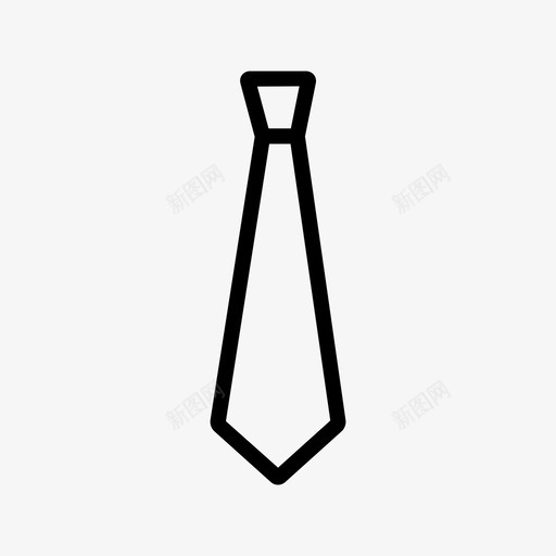 领带商务商人图标svg_新图网 https://ixintu.com 办公室 商人 商务 领带