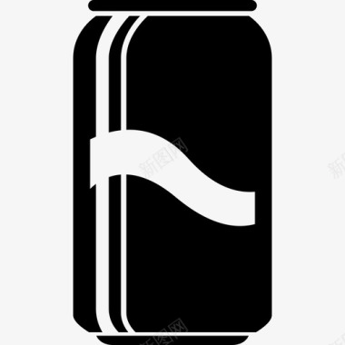 苏打水饮料罐头图标图标