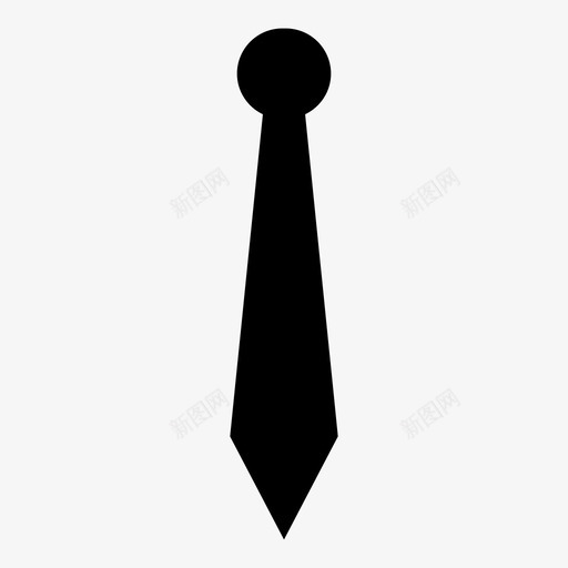 领带商务服装图标svg_新图网 https://ixintu.com 专业 商务 时尚 服装 领带