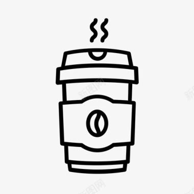 咖啡杯咖啡师咖啡厅图标图标