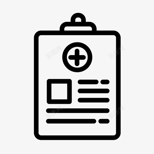 医疗报告剪贴板医院报告图标svg_新图网 https://ixintu.com 剪贴板 医疗报告 医院报告
