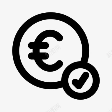 已付欧元货币杂项图标图标