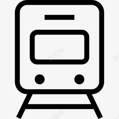 地铁列车通勤列车地铁图标图标
