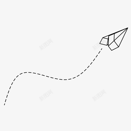 纸飞机飞行折纸飞机图标svg_新图网 https://ixintu.com 投掷 折纸飞机 纸飞机 飞行 飞行飞机