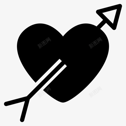 心箭爱图标svg_新图网 https://ixintu.com 心 爱 箭 说