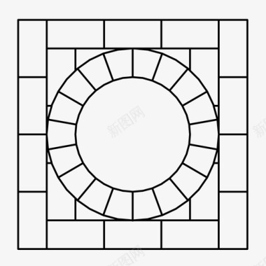 砌砖建筑图案图标图标