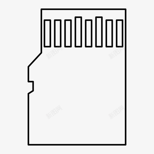 microsd卡数据存储存储器图标svg_新图网 https://ixintu.com microsd卡 transflash 功能四机 存储器 数据存储