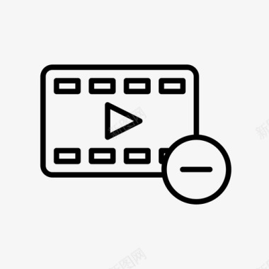 视频删除播放器停止视频图标图标