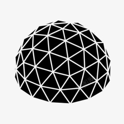 明斯特穹顶建筑巴克明斯特富勒图标高清图片