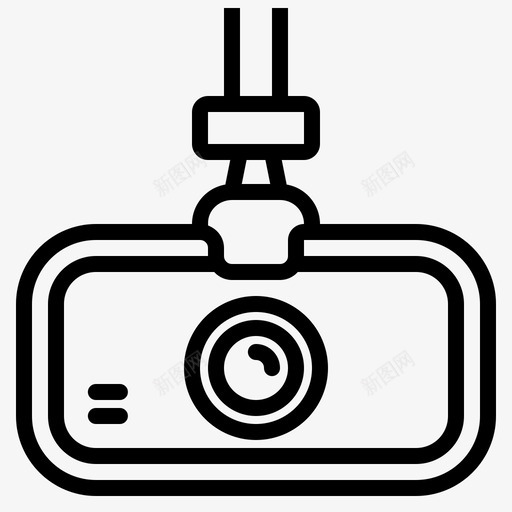 倒车辅助摄像头设备驱动图标svg_新图网 https://ixintu.com 倒车辅助摄像头 汽车配件 设备 驱动