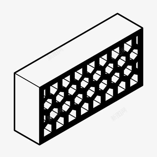 砖建筑陶瓷块图标svg_新图网 https://ixintu.com 墙 建筑 砖 陶瓷块