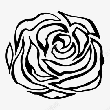 玫瑰美丽浪漫图标图标