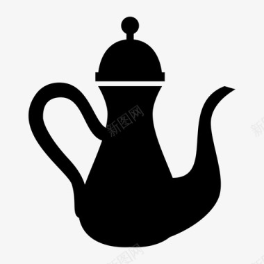 茶壶饮料厨房和食品图标图标
