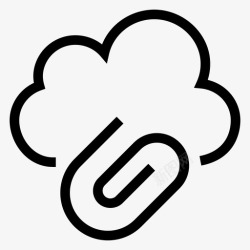 天气剪辑云附件剪辑文件图标高清图片
