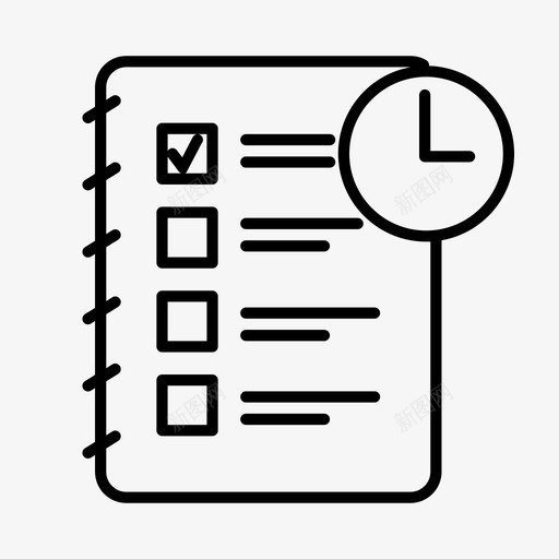 时间管理截止日期计划图标svg_新图网 https://ixintu.com 截止日期 时间管理 时间表 计划