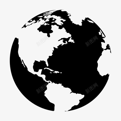世界地球球体图标svg_新图网 https://ixintu.com 世界 地球 球体 行星