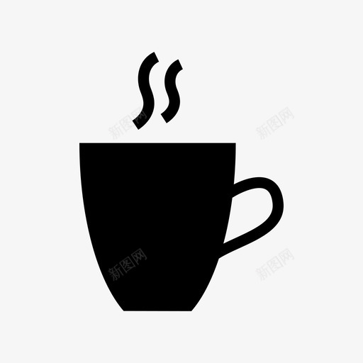 茶杯咖啡杯饮料图标svg_新图网 https://ixintu.com 咖啡杯 杯子 热的 茶杯 饮料