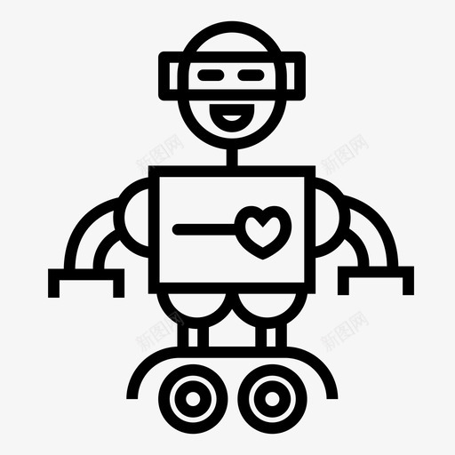机器人机器人技术图标svg_新图网 https://ixintu.com 机器人 机器人技术