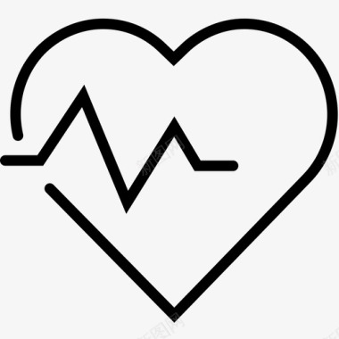 心率心跳心率监视器图标图标