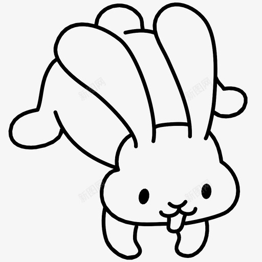 复活节兔子游戏杂技演员兔子图标svg_新图网 https://ixintu.com 兔子 复活节兔子和兔子收藏 复活节兔子游戏 杂技演员