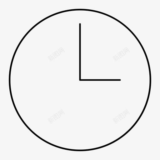 时钟日期时间图标svg_新图网 https://ixintu.com 功能 手表 日期 时钟 时间