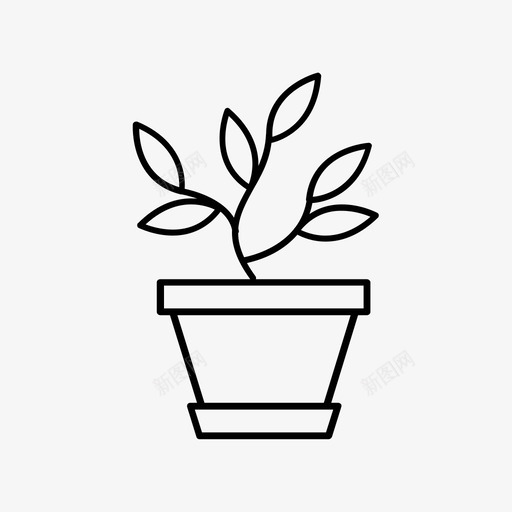 种植生长叶子图标svg_新图网 https://ixintu.com 办公网站 叶子 植物 生长 盆栽 种子 种植