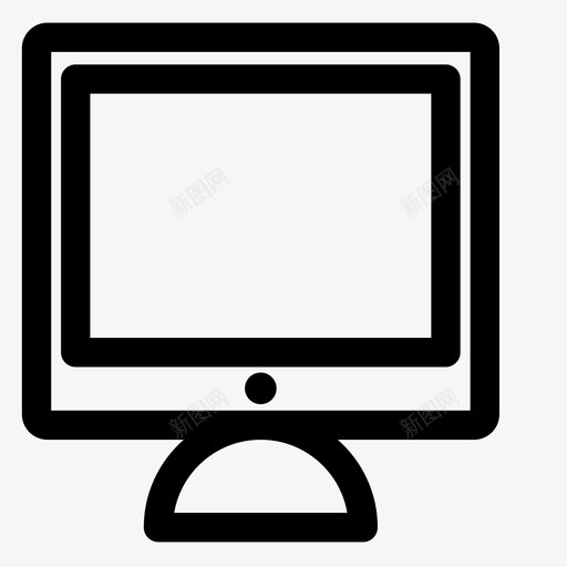 电脑台式机数码图标svg_新图网 https://ixintu.com 台式机 学习 屏幕 数码 电脑