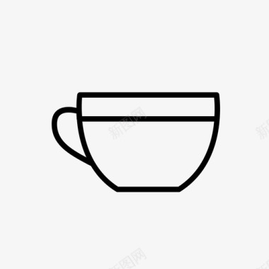 咖啡杯卡布奇诺杯子图标图标