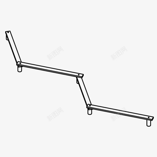 平衡木健身景观建筑图标svg_新图网 https://ixintu.com 健身 城市赛道 平衡木 景观建筑 越野运动 运动