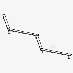 平衡木图标平衡木健身景观建筑图标高清图片