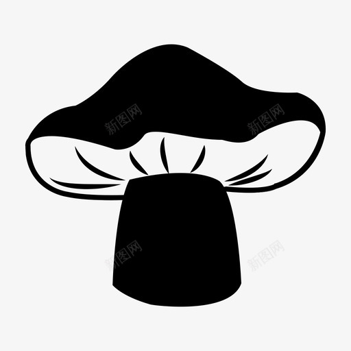 蘑菇美味食物图标svg_新图网 https://ixintu.com 健康 真菌 美味 蘑菇 食物