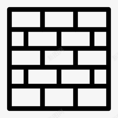 砖墙建筑工具图标图标