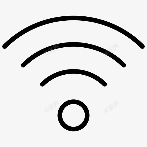 信号连接控制图标svg_新图网 https://ixintu.com wifi 信号 接口 控制 无线 连接 链接