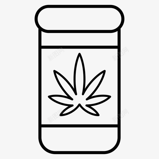 医用大麻毒品药物图标svg_新图网 https://ixintu.com 医用大麻 大麻 毒品 药物