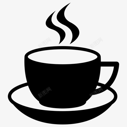 咖啡杯咖啡馆餐厅图标svg_新图网 https://ixintu.com 咖啡杯 咖啡馆 日常生活 茶 餐厅