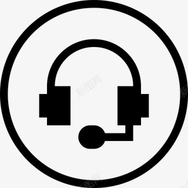 耳机听觉音乐图标图标