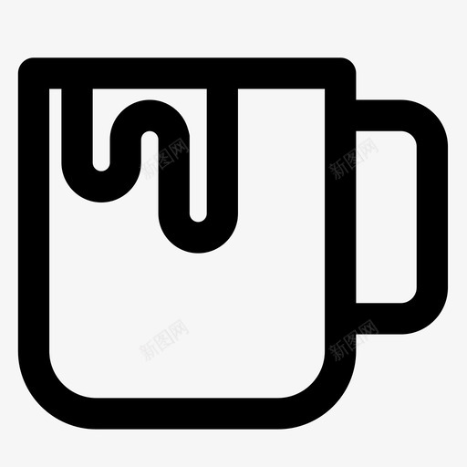 茶咖啡杯子图标svg_新图网 https://ixintu.com 咖啡 杯子 茶 食物 饮料
