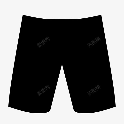 短裤衣服运动图标svg_新图网 https://ixintu.com 夏天 短裤 穿 衣服 运动