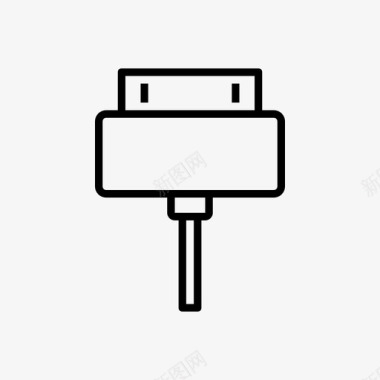 ipod充电器苹果充电器电缆图标图标