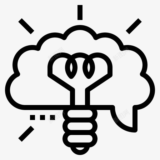 创造性头脑想法图标svg_新图网 https://ixintu.com 创造性 头脑 工作 想法 解决 问题