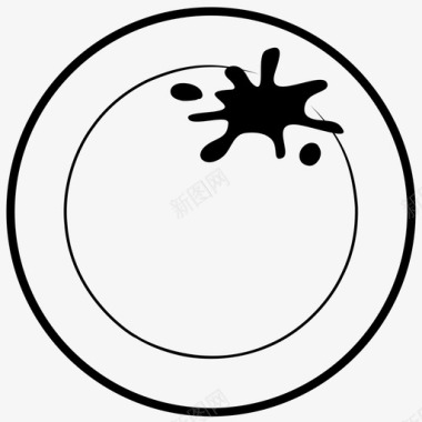 脏盘子盘子洗碗碟图标图标