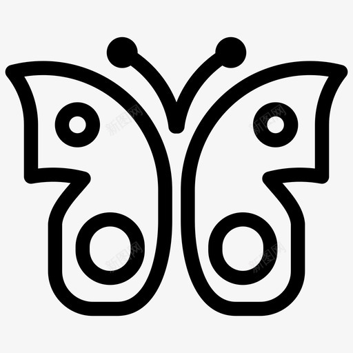 蝴蝶动物飞虫图标svg_新图网 https://ixintu.com 动物 大自然 春天 蝴蝶 飞虫