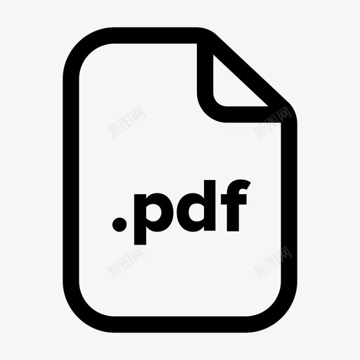 pdf文件文档扩展名图标svg_新图网 https://ixintu.com pdf文件 扩展名 文件 文档 格式