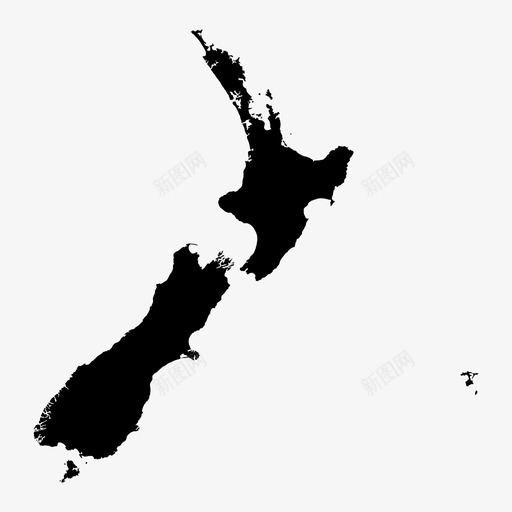 新西兰地图海洋太平洋图标svg_新图网 https://ixintu.com 国家 太平洋 新西兰地图 海洋