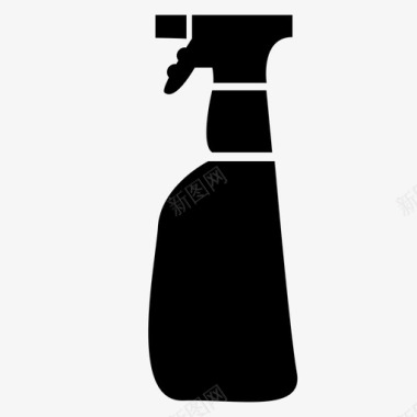 洗涤剂瓶子清洁剂图标图标