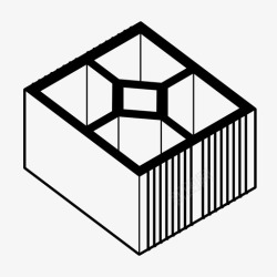 陶瓷墙砖建筑陶瓷块图标高清图片